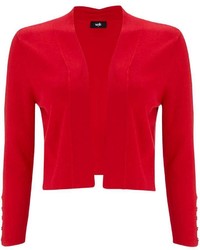Red Button Sleeve Shrug