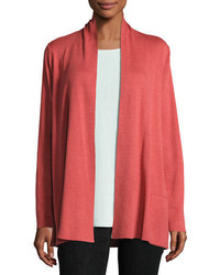 Eileen Fisher Tencel Blend Cardigan With Pockets