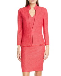 St. John Collection Cutaway Neck Refined Knit Jacket