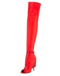 Givenchy Screw Heel 110mm Over The Knee Boot Red