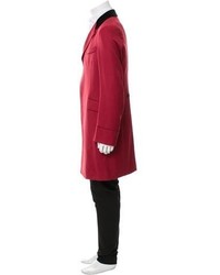 Gucci Velvet Trimmed Wool Overcoat W Tags