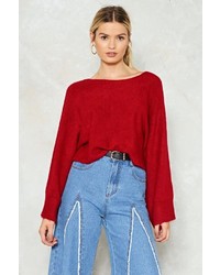 Nasty Gal Nastygal Youll Make Knit Cropped Sweater