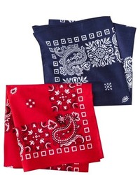 Merona 2pk Bandana Handkerchief Assorted Colors