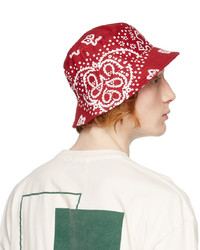 Rhude Red Paisley Rhepurposed Bucket Hat