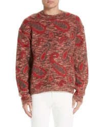 Lemaire Mohair Blend Paisley Sweater