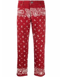 Red Paisley Jeans