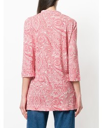 Le Tricot Perugia Paisley Print Fitted Shirt