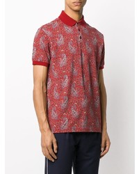 Etro Short Sleeved Paisley Polo Shirt