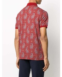 Etro Short Sleeved Paisley Polo Shirt