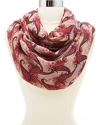 Charlotte Russe Paisley Print Infinity Scarf