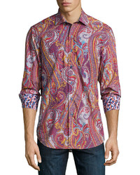 Red Paisley Shirts for Men | Lookastic