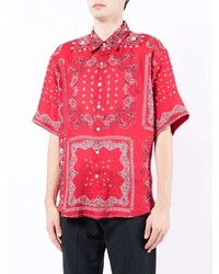 Etro Bandana Print Linen Shirt