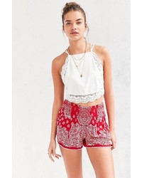 Patrons Of Peace Printed Smocked Waist Short