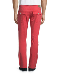 True Religion Geno Street Luxe Slim Fit Pants Vintage Red