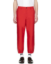 Gucci Red Vintage Trousers