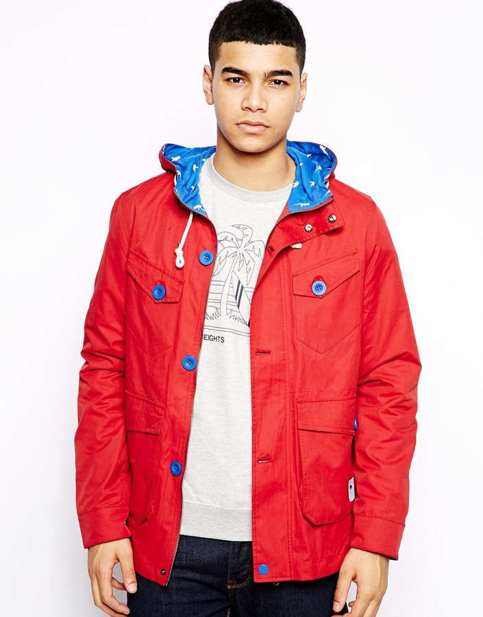 bellfield red parka