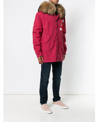 Mr & Mrs Italy Hooded Patch Parka Coat