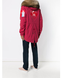 Mr & Mrs Italy Hooded Patch Parka Coat