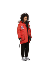 Canada Goose Red Down Snow Mantra Parka