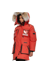 Canada Goose Red Down Snow Mantra Parka