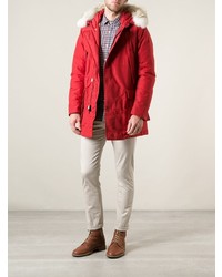 Woolrich Short Hooded Padded Coat