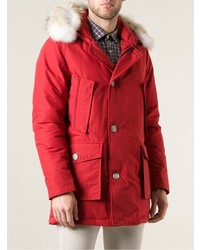 Woolrich Short Hooded Padded Coat