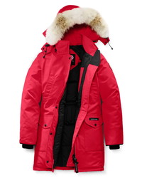 Canada Goose Trillium Fusion Fit Hooded Parka With Genuine Coyote