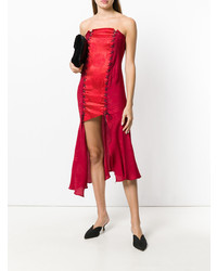 Romeo Gigli Vintage Strapless Asymmetric Dress