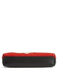 3.1 Phillip Lim 31 Second Patchwork Suede Leather Pouch Red