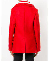 Givenchy Removable Collar Short Peacoat