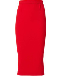 Roland Mouret Arreton Red Pencil Skirt