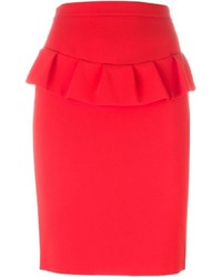 Boutique Moschino Ruffled Pencil Skirt