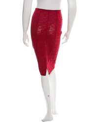 Dolce & Gabbana Dg Mesh Pencil Skirt