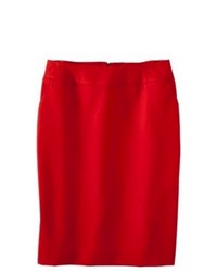 Merona Classic Pencil Skirt Anthem Red 14