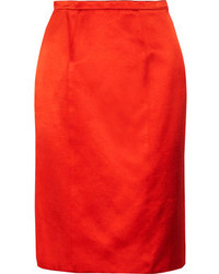 Burberry Prorsum Satin Pencil Skirt