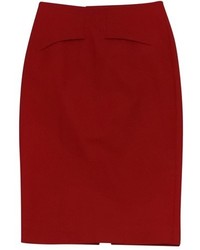 Roland Mouret Red Pencil Skirt