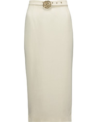 Just Cavalli Sold Out Belted Stretch Crepe Pencil Skirt
