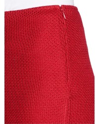 Nobrand Textured Wool Blend Knit Pencil Skirt