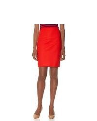 The Limited Slant Seam Pencil Skirt Red 14