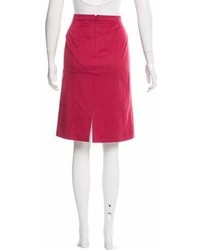 Giorgio Armani Virgin Wool Angora Blend Pencil Skirt