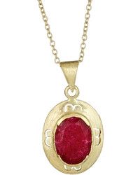 Betty Carre Oval Stone Pendant Necklace