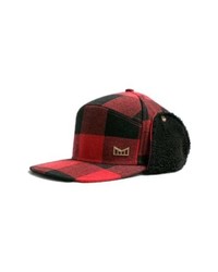Red Plaid Baseball Cap