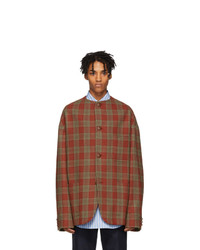 Gucci Red Check Wool Jacket