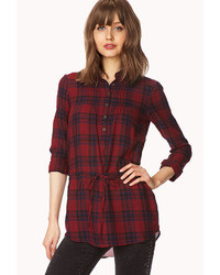 Forever 21 Day Off Plaid Top
