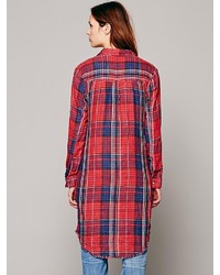 Free People Plaid Maxi With Gingham