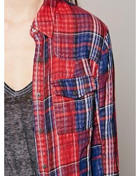 Free People Plaid Maxi With Gingham
