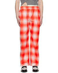 Charles Jeffrey Loverboy Red Check Trousers