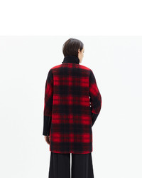 Madewell City Grid Coat In Plaid