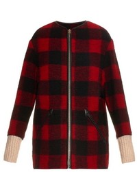 Etoile Isabel Marant Isabel Marant Toile Gelcia Contrast Cuffs Checked Coat