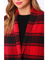 Lumber Jane Red Plaid Coat